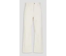 Cotton-twill pants - White