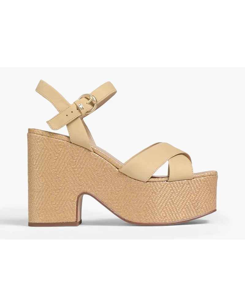 Sam Edelman Trianna leather platform sandals - Neutral Neutral