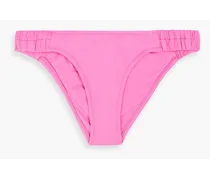 Trieste ruched low-rise bikini briefs - Pink