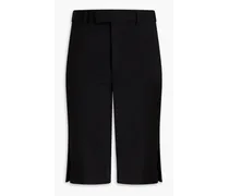 Organic wool-blend shorts - Black