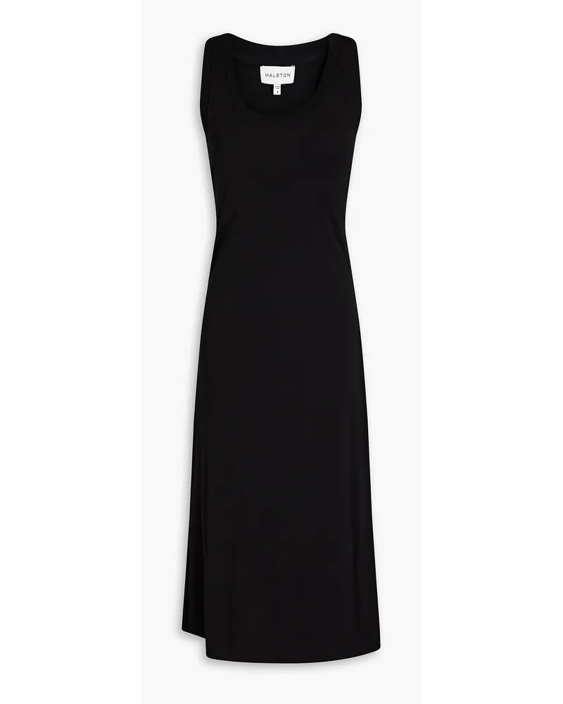 Halston Aylin jersey midi dress - Black Black