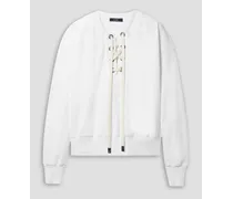 French cotton-terry sweatshirt - White