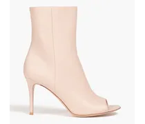 Leather ankle boots - Pink
