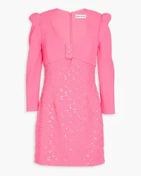 Rebecca Vallance Marie cutout embellished cady mini dress - Pink Pink