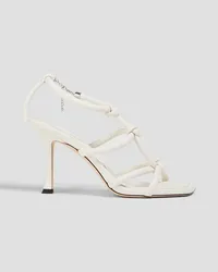 Jimmy Choo Bay 90 knotted leather sandals - White White