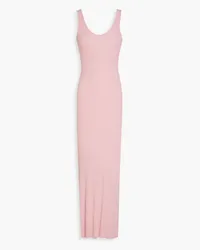 Enza Costa Ribbed jersey maxi dress - Pink Pink