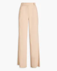 Derek Lam Pleated satin-crepe wide-leg pants - Neutral Neutral