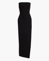 NICHOLAS Pasha strapless cutout jersey maxi dress - Black Black