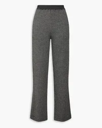 Emporio Armani Checked jersey track pants - Gray Gray