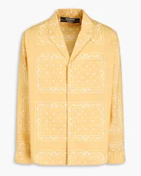 Jacquemus Paisley-print cotton-poplin shirt - Yellow Yellow