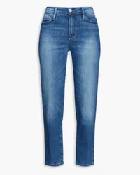 Frame Denim Le Nouveau mid-rise straight-leg jeans - Blue Blue