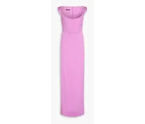 Satin-crepe gown - Purple