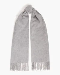 Claudie Pierlot Fringed wool scarf - Gray Gray