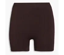 Stretch-jersey shorts - Burgundy