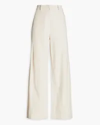 Holzweiler Vidda pleated twill wide-leg pants - White White