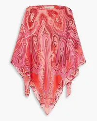 Etro Paisley-print crepon coverup - Pink Pink