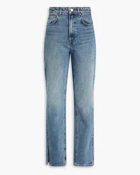 GRLFRND Harlow high-rise slim bootcut jeans - Blue Blue