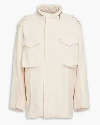 John Elliott + Co Zip-detailed cotton-drill jacket - White White