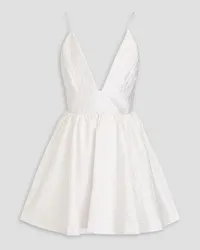 Alice + Olivia Alice Olivia - Ellamae cloqué mini dress - White White