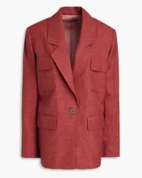 Zeynep Arcay Wool, silk and linen blend blazer - Red Red