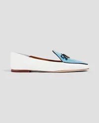 Tory Burch Tory Charm eel and leather loafers - White White