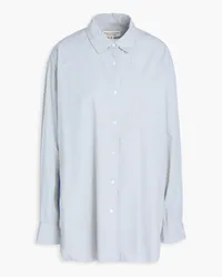 Nili Lotan Yorke cotton-poplin shirt - Blue Blue