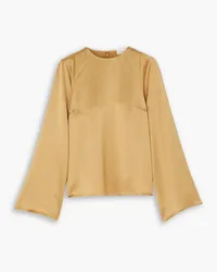 By Malene Birger Brynnas satin blouse - Brown Brown