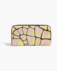 Emilio Pucci Printed leather wallet - Pink Pink