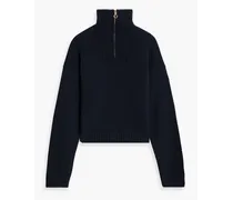 Kira knitted half-zip sweater - Blue