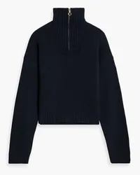 Nanushka Kira knitted half-zip sweater - Blue Blue