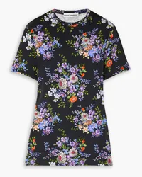 Paco Rabanne Floral-print stretch-jersey T-shirt - Purple Purple