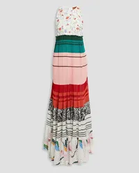 Missoni Tiered printed crochet-knit maxi dress - Multicolor Multicolor