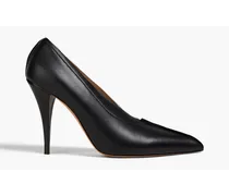 Two-tone leather pumps - Black