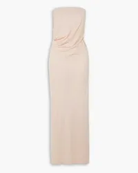 Christopher Esber Strapless gathered jersey maxi dress - Pink Pink