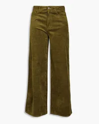 Paige Harper corduroy wide-leg pants - Green Green