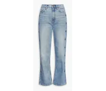 70s embellished high-rise flared jeans - Blue