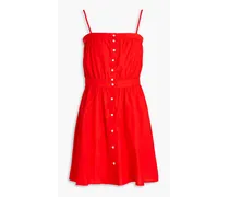 Otbeach Lyocell and cotton-blend poplin mini dress - Red