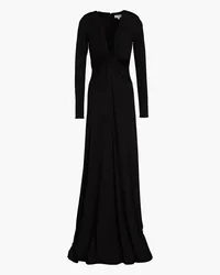 Halston Andie twisted jersey gown - Black Black