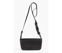 Chain Anchor leather shoulder bag - Black