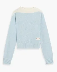 Marni Two-tone wool sweater - Blue Blue