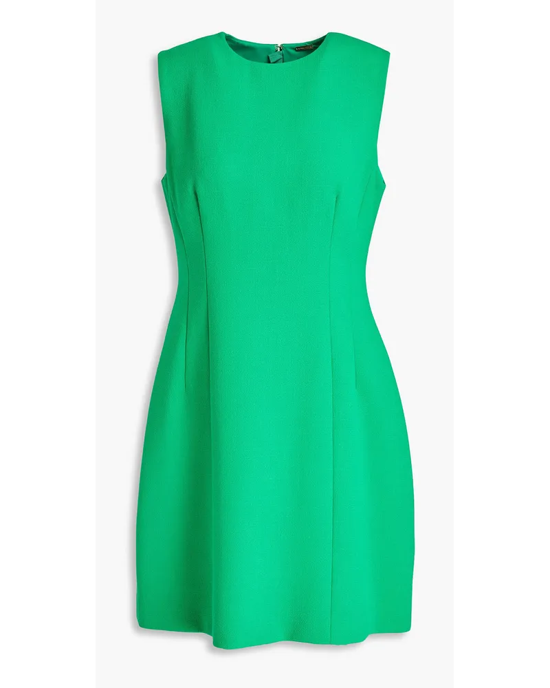 Adam Lippes Wool-crepe mini dress - Green Green