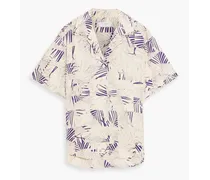 Printed twill shirt - Neutral
