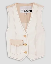 Ganni Denim vest - White White