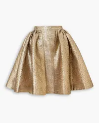 EMILIA WICKSTEAD Pleated lamé skirt - Metallic Metallic