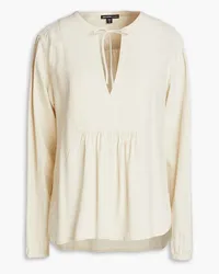 James Perse Gathered crepe blouse - White White