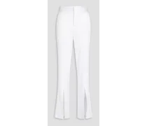 Alice Olivia - Walker crepe-satin straight-leg pants - White