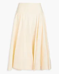 3.1 phillip lim Cotton-blend poplin midi skirt - Yellow Yellow