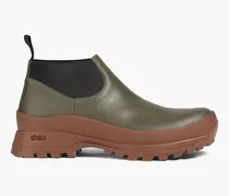 Leather ankle boots - Green
