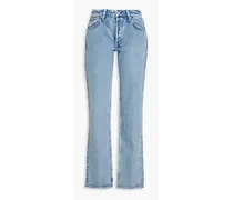 Alisha low-rise straight-leg jeans - Blue