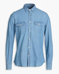 Slowear Glanshirt cotton-chambray shirt - Blue Blue